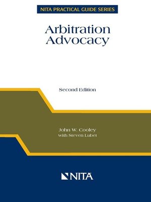cover image of Arbitration Advocacy